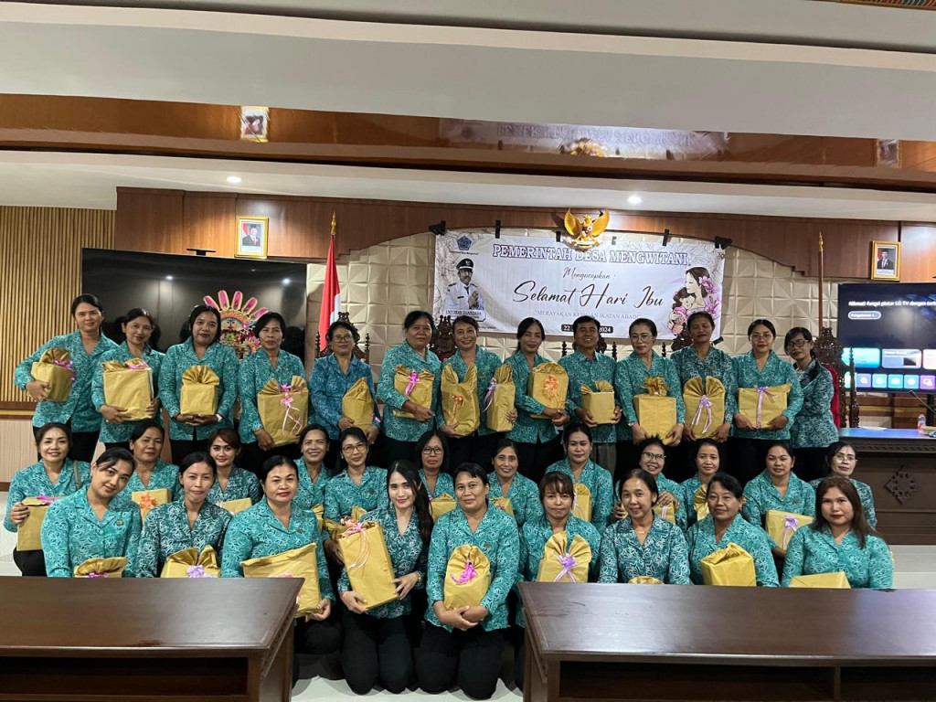 Perayaan Hari Ibu ke 96 TP PKK Desa Mengwitani